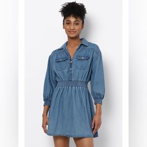 American Eagle Denim Chambray Dress